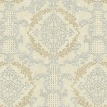 Cream Embossed Rumi Adawall Wallpaper 6802-2